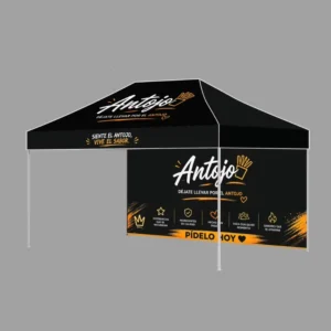 300D Oxford Steel Frame Tent 10x15FT Double Hexagon Pop Up Canopy Windproof Foldable Portable for Sports & Garden