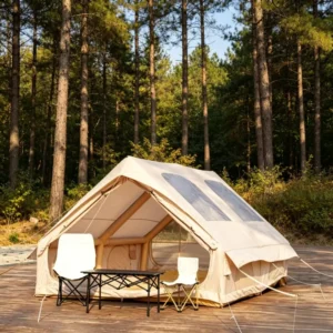 300D Portable Glamping Tent Large Camping Tent with Hand Pump Inflatable Tents for Camping Easy Setup Tents for 6 8 People