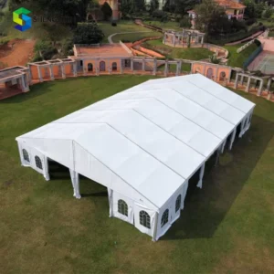 30x50m Outdoor Aluminum Wedding Marquee Tent with White PVC Cover for 300-500 Guests