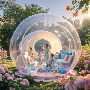 360 Inflatable Large Inflatable Bubble Shelter Family Sized Outdoor Camping Tent Customized Advertising Inflatables