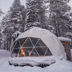 360° Transparent Geodesic Ball Dome Tent for Outdoor Glamping Resorts and Scenic Retreats