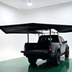 360+90 Degree Oxford Car Rooftop Tent Awning 4×4 Outdoor Camping Retractable Four Season Automatic Opening Waterproof