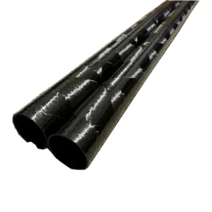 3K Filament Wound Carbon Fiber Structural Tube & Rod, Glossy Chemical Resistant Composite Bar, Factory Custom Size
