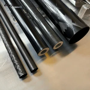 3K Filament Wound Carbon Fiber Tube & Rod Glossy Chemical Resistant Composite Bar Custom