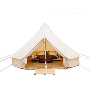 3M 4M 5M 6M 7M New Style Glamping Fireproof Outdoor Tents Heavy Duty Tents Custom 100% Cotton Canvas Bell Tent for Event