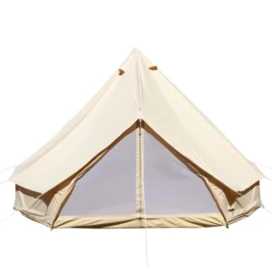 3M/4M/5M/6M Outdoor Camping Luxury Yurt Glamping 4 Season 5-12 Persons Family Canvas Cotton Large Bell Tent