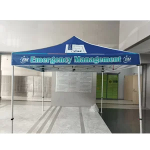 3M x 3M White Folding Pop-Up Advertising Canopy Tent