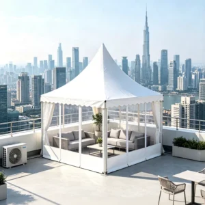 3Mx3M 4Mx4M 5Mx5M 8Mx8M 10Mx10M High Quality Aluminum Frame Luxury Wedding Pagoda Tent for Outdoor Event