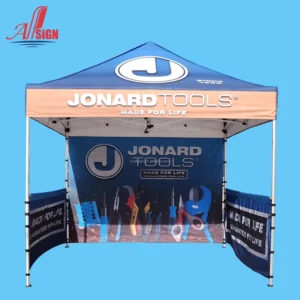 3X3 10ft Pop up Automatic Folding Custom Print Event Awning Tent