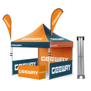 3X3 Indoor/Outdoor Promotional Custom Printing Aluminum Alloy Flame Retardant Waterproof Portable Advertising Tents for Trade