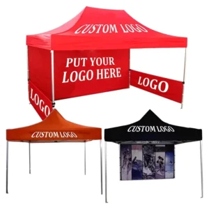 3X3 Outdoor Portable Folding Gazebo, 600D Oxford, Waterproof, for Trade Shows and Events