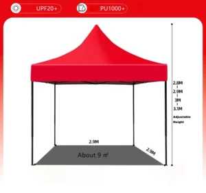 3X3m Folding Canopy Stall Display Tent Custom Printed Pop Up Trade Show Vendor Tent