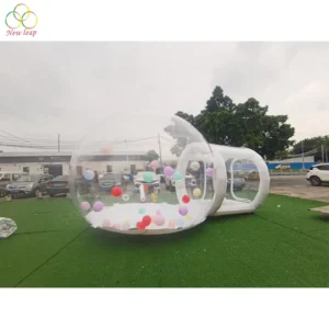 3m 4m 5m PVC Transparent Inflatable Bubble Dome Tent with Balloons for Outdoor Parties