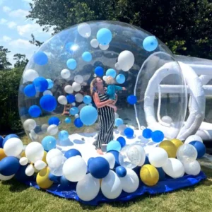 3m/4m Outdoor Camping Transparent Inflatable Bubble Tent Crystal Dome Inflatable Hotel Tent Bubble Tent