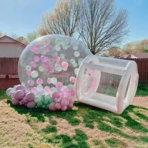 3m Diameter Transparent Inflatable Castle for Wedding Birthday Celebration and Outdoor Activity Event Party Decoration
