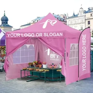 3×3 10x10ft Pop-Up Canopy Party Advertising Gazebo Tent with Sides and Window