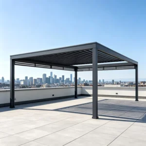 3×3 3×4 4×4 6×4 m OEM Factory Modern Outdoor Bioclimatic Aluminum Louvered Pergola