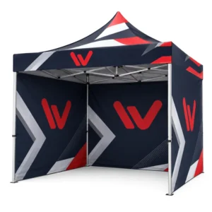 3×3 Aluminum Alloy Instant Pop-Up Advertising Tent, Waterproof Oxford, Full-Color Logo Printing