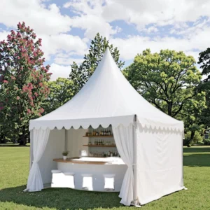 3×3 Aluminum Alloy Pagoda Tent for Outdoor Weddings Waterproof and Flame-Retardant for Trade Show Tents