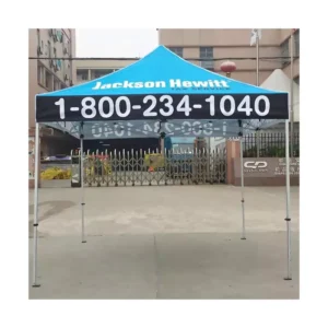 3×3 Custom 10×10 40mm Hexagon Aluminum Frame 600D Canopy Trade Show Advertising Pop up Event Tent Custom Print With Logo