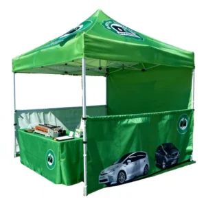 3×3 Custom Print Logo Event Pop up Tent Business Gazebo Canopy Folding Tent with Flag Trade Show Tent Marquee Outdoor