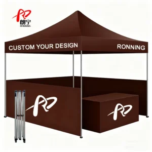 3×3 Folding Weather-Sealed Printed Canopy Tent Gazebo with Custom Logo for Outdoor Tech Summits