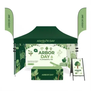 3×3 Marquee Tent Custom Printed Promotional Folding Awning Pop-Up Gazebo Canopy Display for Trade Show
