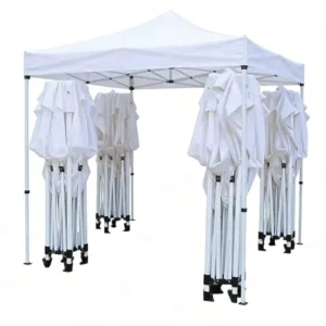 3×3 Outdoor Canvas Gazebo Canopy Tent, Waterproof, Custom