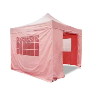 3×3 Pop-up Folding Tent with Removable Window Sidewalls Canopy Roof Structure Cover Tent Outdoor Folding Tent