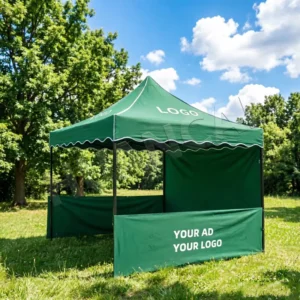 3×3 Pop up Tent Trade Show 10×10 Ft Folding Canopy Tent Side Walls Event Exhibition Tent