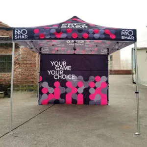 3×3 Promotional Custom Print Event Pop up Tent Business Gazebo Canopy Tent Flag Umbrella Orange Dog Trade Show Tent GrandOpening