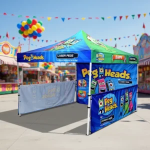 3×3 Waterproof Pop up Tent Custom Print Promotional Folding Gazebo Canopy Marquee for Trade Show Party Display