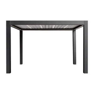 3x3M 4X4M 5X5M 5X6M Motorized Folding Roof Pergola Canopy Aluminum Frame PVC Retractable Roof Awning Modern Balcony Terrace