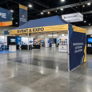 3x3M Trade Show Booth Portable Collapsible Waterproof Gazebo Kiosk Tent for Outdoor Exhibitions