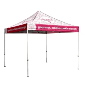 3x3m (10x10ft) Advertising Folding Pop-up Tent with Roof and Sidewalls Custom Printed for Trade Shows