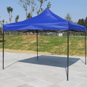 3x3m Automatic Pop-Up Folding Tent with Iron Frame, Retractable Pavilion, PVC-Coated, for Sports Exhibitions and Outdoor Events