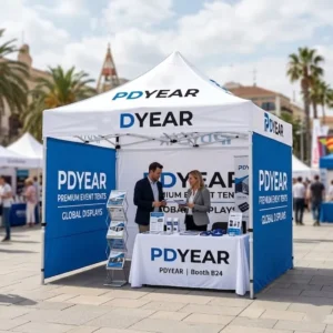 3x3m Awning Tent with Custom Logo Portable Pop up Folding Gazebo Canopy for Outdoor Exhibition Events