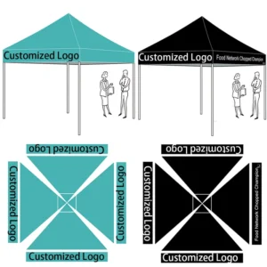 3x3m Heavy-Duty Automatic Marquee Tent Pop-Up Canopy Trade Show Tent Dome Tent