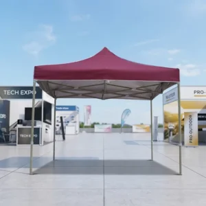 3x3m Heavy-Duty Folding Oxford Canopy Tent for Outdoor Events, Trade Shows, Weddings, or Camping