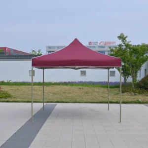 3x3m Hexagonal Camping Tent Bean Paste Green Frame Drainage Soft Wire Windproof Straps Heavy Duty Canopy