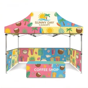 3x3m Outdoor Aluminum Trade Show Tent with Custom Logo Printing, Exhibition Marquee and Pop-up Canopy