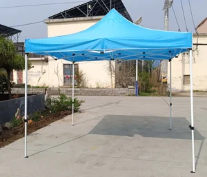 3x3m Outdoor Folding Retractable Canopy, Waterproof Polyester Oxford Fabric, Sun and Rain Shelter for Parties