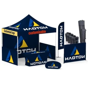 3x3m Outdoor Gazebo Canopy Trade Show Tent Portable Folding Pop-Up Tent for Events