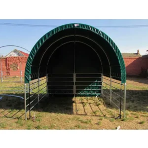 3x3m Outdoor Prefab Steel Frame Fabric Structure Livestock Shelter Tent