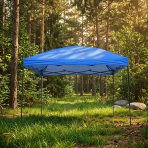 3x3m Pop-Up Canopy Tent Folding Outdoor Pavilion for Weddings and Parties with Waterproof Oxford Fabric and UV Protection