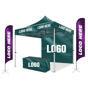 3x3m Pop-Up Folding Exhibition Gazebo Canopy Tent for Indoor Events and Trade Shows