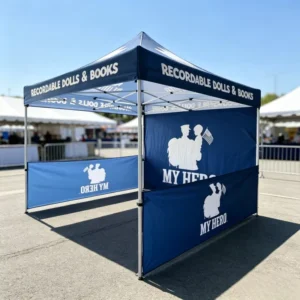 3x3m Pop up Tent for Trade Show Exhibition Waterproof UV Resistant Aluminum Frame Custom Printing Outdoor Canopy