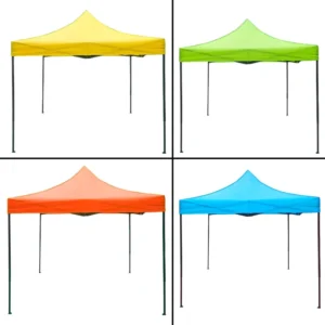 3x3m Red and Blue Single-Layer PVC Canopy Tent Portable for Fairs and Commercial Stands