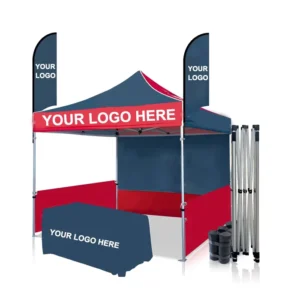 3x3m Waterproof Trade Show Canopy Tent with Fabric and Heavy-Duty Aluminum Frame