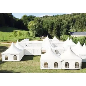 3x3m or Custom-Size Outdoor Aluminum Windproof Pagoda Wedding Party Tent